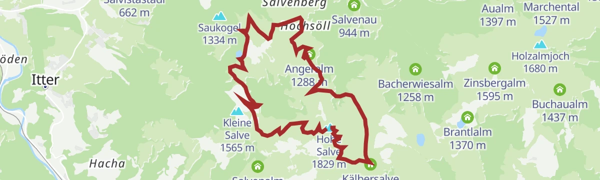 Route map: Rundwanderung Hexenwasser